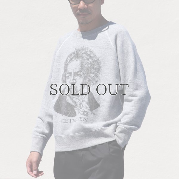 画像9: 19/7吊編裏毛 Beethoven プリント ラグランスウェット【MADE IN TOKYO】『東京製』/ Upscape Audience