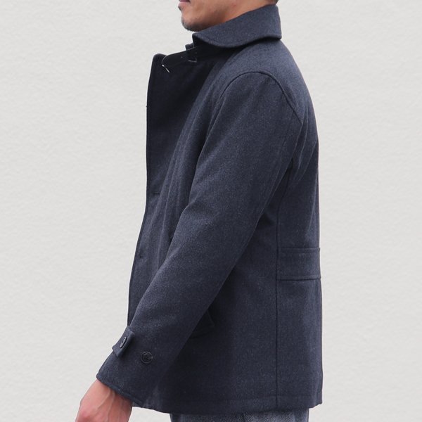 画像16: 610gウールメルトン サーモライト中綿 ショールカラージャケット 【送料無料】 / Audience