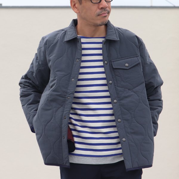 画像11: 【耐水撥水コットンタッチナイロン】Teflon（テフロン）ウェーブキルト CPOスナップジャケット【MADE IN JAPAN】『日本製』【送料無料】 / Upscape Audience