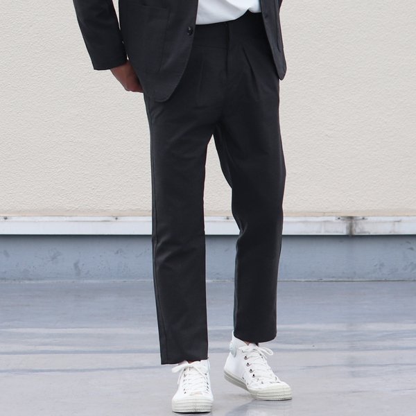 画像7: ギャバジンストレッチ タック  アンクル パンツ『日本製』【送料無料】  / Audience