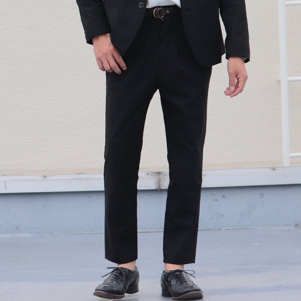 画像5: ギャバジンストレッチ タック  アンクル パンツ『日本製』【送料無料】  / Audience