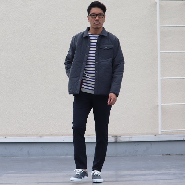 画像13: 【耐水撥水コットンタッチナイロン】Teflon（テフロン）ウェーブキルト CPOスナップジャケット【MADE IN JAPAN】『日本製』【送料無料】 / Upscape Audience