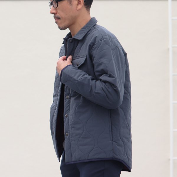 画像12: 【耐水撥水コットンタッチナイロン】Teflon（テフロン）ウェーブキルト CPOスナップジャケット【MADE IN JAPAN】『日本製』【送料無料】 / Upscape Audience