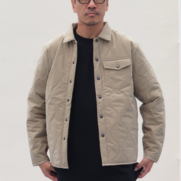 画像14: 【耐水撥水コットンタッチナイロン】Teflon（テフロン）ウェーブキルト CPOスナップジャケット【MADE IN JAPAN】『日本製』【送料無料】 / Upscape Audience