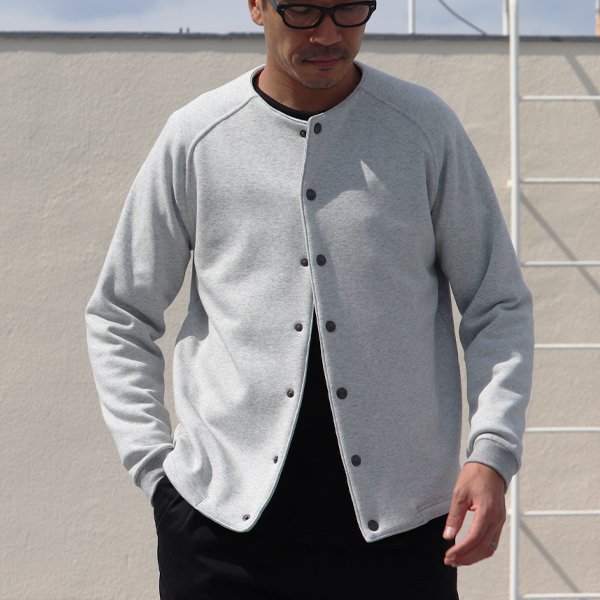 画像13: 【ボンバーヒート】爆暖裏起毛 ノーカラースナップジャケット【MADE IN JAPAN】『日本製』 / Upscape Audience