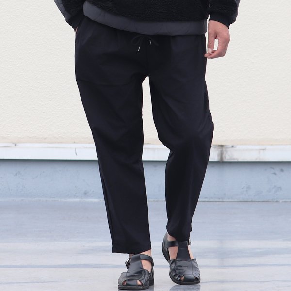 画像4: グリストーン・ダブル コットンナイロン高密度ギャバ 2タックワイド イージーアンクルパンツ【MADE IN JAPAN】『日本製』【送料無料】/ Upscape Audience