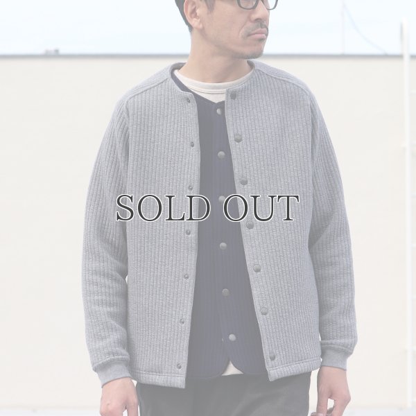 画像17: 「尾州」コットンキルト ノーカラー スナップジャケット【MADE IN JAPAN】『日本製』【送料無料】 / Upscape Audience