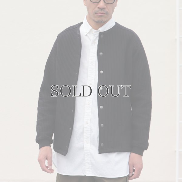 画像12: 「尾州」コットンキルト ノーカラー スナップジャケット【MADE IN JAPAN】『日本製』【送料無料】 / Upscape Audience