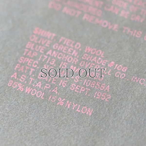 画像20: DEAD STOCK / 50s US Army Korea Wool Shirts（50年代 US ミリタリー コリアウール シャツ）