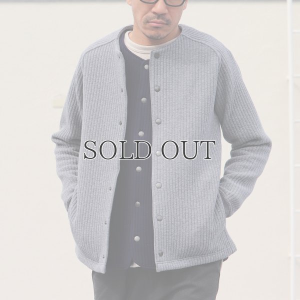 画像5: 「尾州」コットンキルト ノーカラー スナップジャケット【MADE IN JAPAN】『日本製』【送料無料】 / Upscape Audience