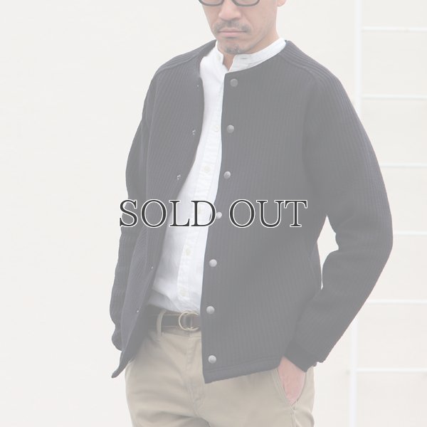 画像16: 「尾州」コットンキルト ノーカラー スナップジャケット【MADE IN JAPAN】『日本製』【送料無料】 / Upscape Audience