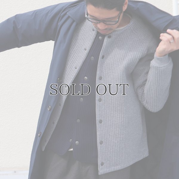 画像13: 「尾州」コットンキルト ノーカラー スナップジャケット【MADE IN JAPAN】『日本製』【送料無料】 / Upscape Audience