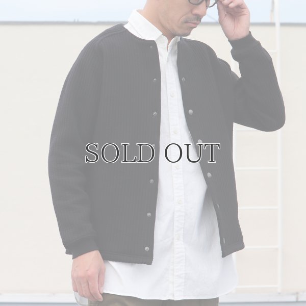 画像6: 「尾州」コットンキルト ノーカラー スナップジャケット【MADE IN JAPAN】『日本製』【送料無料】 / Upscape Audience