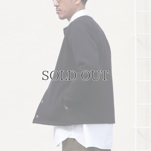 画像8: 「尾州」コットンキルト ノーカラー スナップジャケット【MADE IN JAPAN】『日本製』【送料無料】 / Upscape Audience
