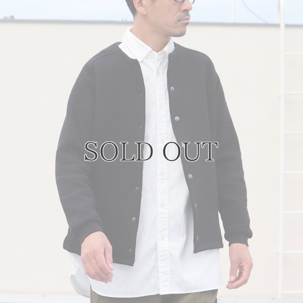 画像7: 「尾州」コットンキルト ノーカラー スナップジャケット【MADE IN JAPAN】『日本製』【送料無料】 / Upscape Audience