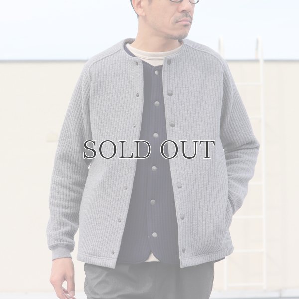 画像6: 「尾州」コットンキルト ノーカラー スナップジャケット【MADE IN JAPAN】『日本製』【送料無料】 / Upscape Audience