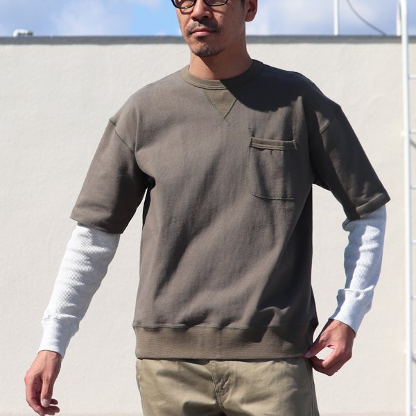 画像15: Basque10オンス(バスク天竺)ガゼットポケS/S×ワッフル9/Sレイヤー Tee【MADE IN JAPAN】『日本製』/ Upscape Audience