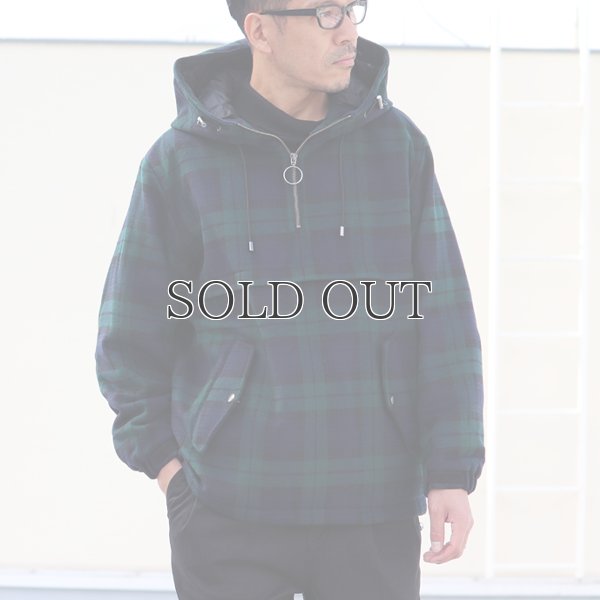 画像7: チェック柄 メルトン サーモライトアノラックパーカー / Audience