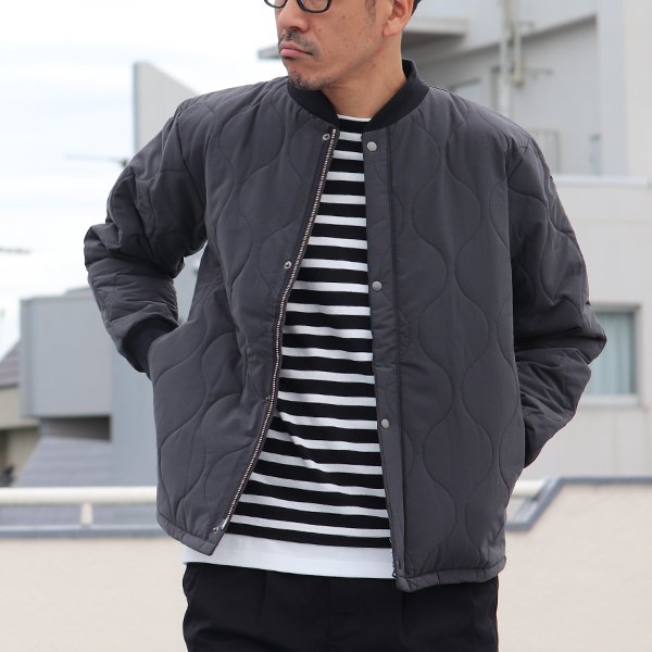 画像3: Teflon（テフロン）耐水撥水コットンタッチナイロンウェーブキルトUS エアホースブルゾン【MADE IN JAPAN】『日本製』/ Upscape Audience