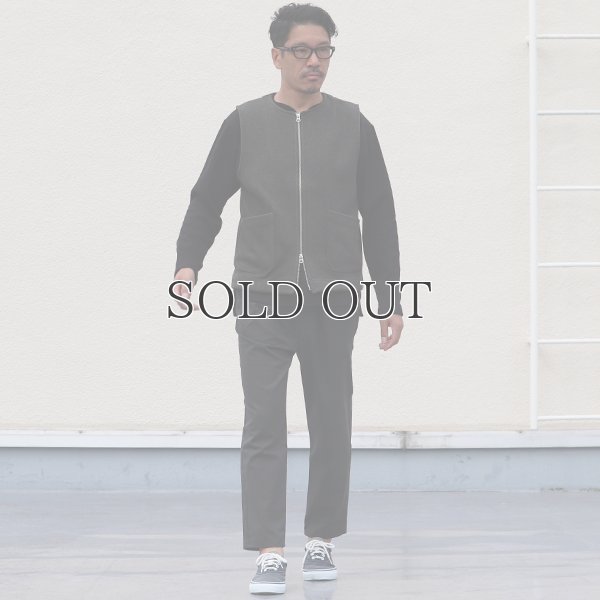 画像11: セーターフリース メランジ ノーカラーZIPベスト【MADE IN JAPAN】『日本製』 / Upscape Audience