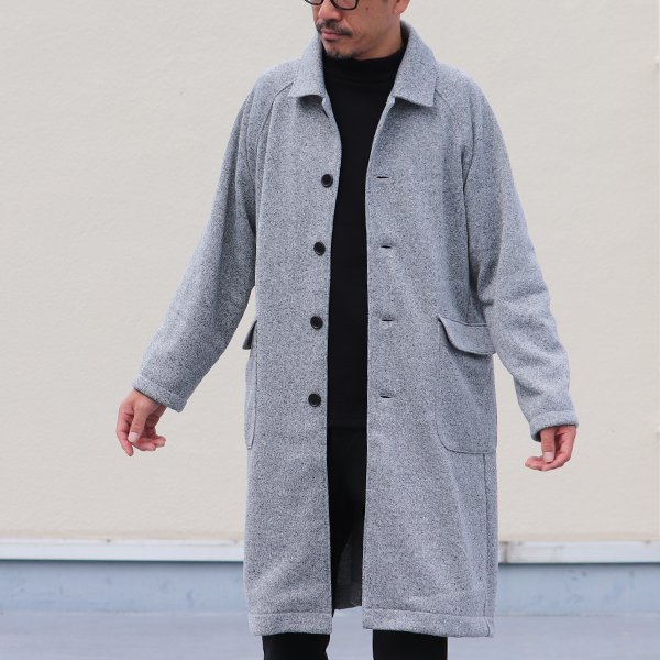 画像5: セーターフリース メランジ ステンカラーコート【MADE IN JAPAN】『日本製』【送料無料】 / Upscape Audience