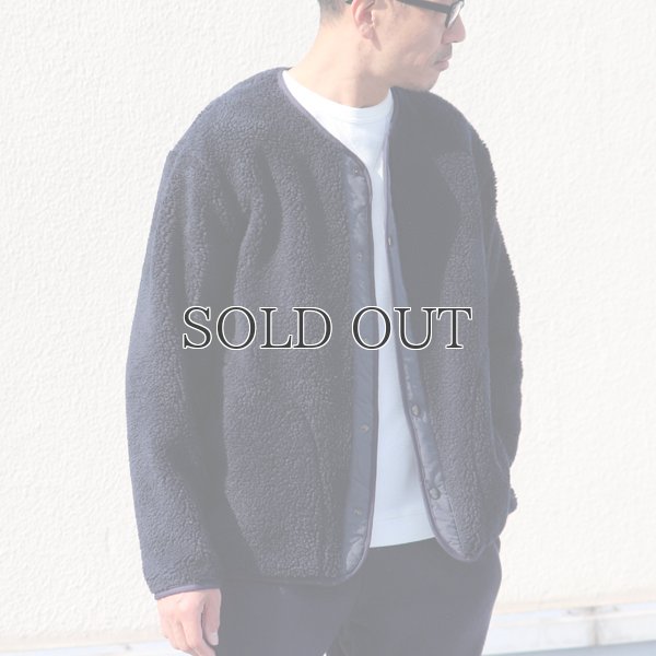 画像4: 【Lanificio Becagli（ベッカリー）】トスカーナボア スナップジャケット【MADE IN JAPAN】『日本製』/ Upscape Audience