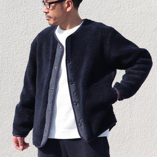 画像6: 【Lanificio Becagli（ベッカリー）】トスカーナボア スナップジャケット【MADE IN JAPAN】『日本製』【送料無料】/ Upscape Audience