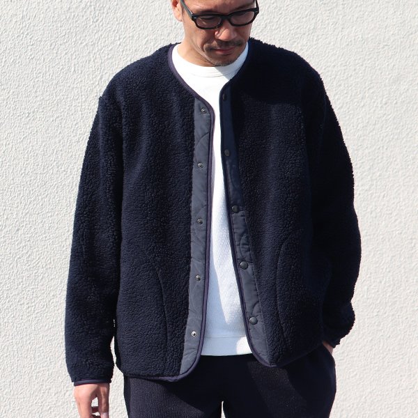 画像12: 【Lanificio Becagli（ベッカリー）】トスカーナボア スナップジャケット【MADE IN JAPAN】『日本製』【送料無料】/ Upscape Audience