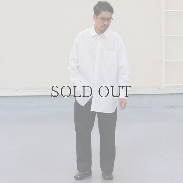 画像12: 70/30クロス ストレッチタイプライターレギュラーカラー L/S ボクシーシャツ【MADE IN JAPAN】『日本製』/ Upscape Audience