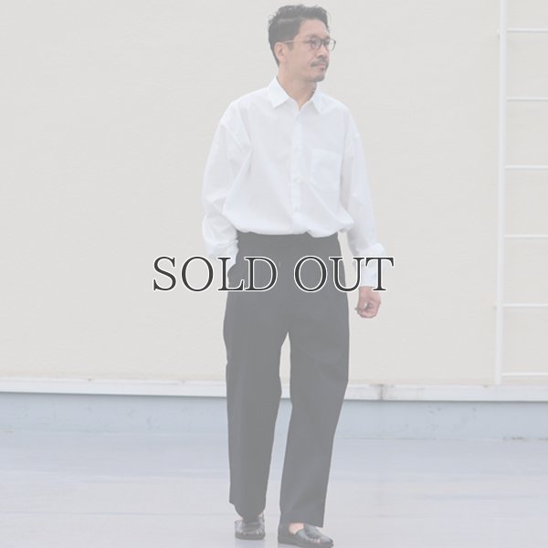 画像13: 70/30クロス ストレッチタイプライターレギュラーカラー L/S ボクシーシャツ【MADE IN JAPAN】『日本製』/ Upscape Audience