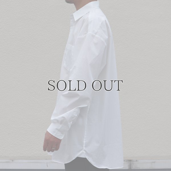 画像17: 70/30クロス ストレッチタイプライターレギュラーカラー L/S ボクシーシャツ【MADE IN JAPAN】『日本製』/ Upscape Audience