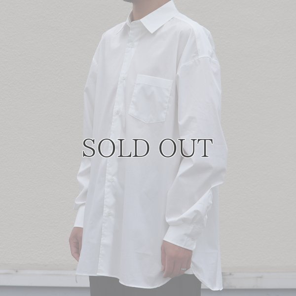 画像16: 70/30クロス ストレッチタイプライターレギュラーカラー L/S ボクシーシャツ【MADE IN JAPAN】『日本製』/ Upscape Audience