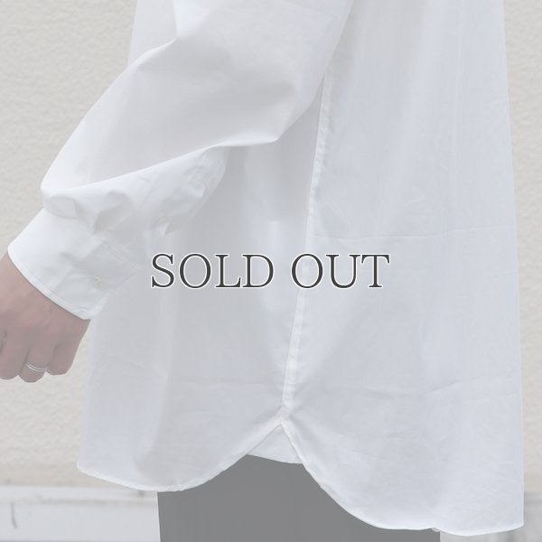 画像19: 70/30クロス ストレッチタイプライターレギュラーカラー L/S ボクシーシャツ【MADE IN JAPAN】『日本製』/ Upscape Audience