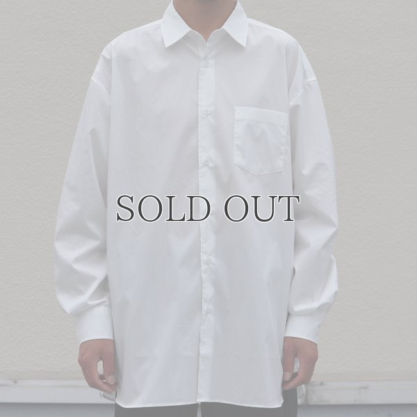 画像15: 70/30クロス ストレッチタイプライターレギュラーカラー L/S ボクシーシャツ【MADE IN JAPAN】『日本製』/ Upscape Audience