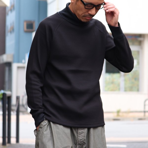 画像4: 【ボンバーヒート】ハニカムサーマル ラグランスリーブ タートルネックニット【MADE IN JAPAN】『日本製』 / Upscape Audience