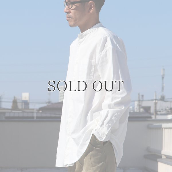 画像12: 6オンス オックスフォード バンドカラー L/S ボクシーシャツ【MADE IN JAPAN】『日本製』/ Upscape Audience