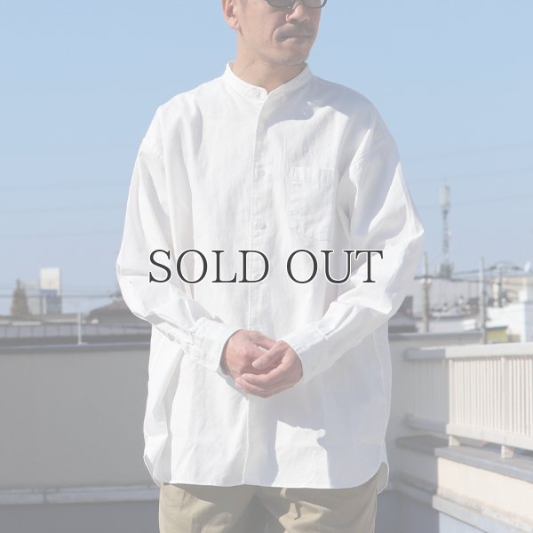 画像10: 6オンス オックスフォード バンドカラー L/S ボクシーシャツ【MADE IN JAPAN】『日本製』/ Upscape Audience