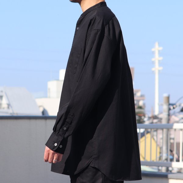 画像16: 6オンス オックスフォード バンドカラー L/S ボクシーシャツ【MADE IN JAPAN】『日本製』/ Upscape Audience