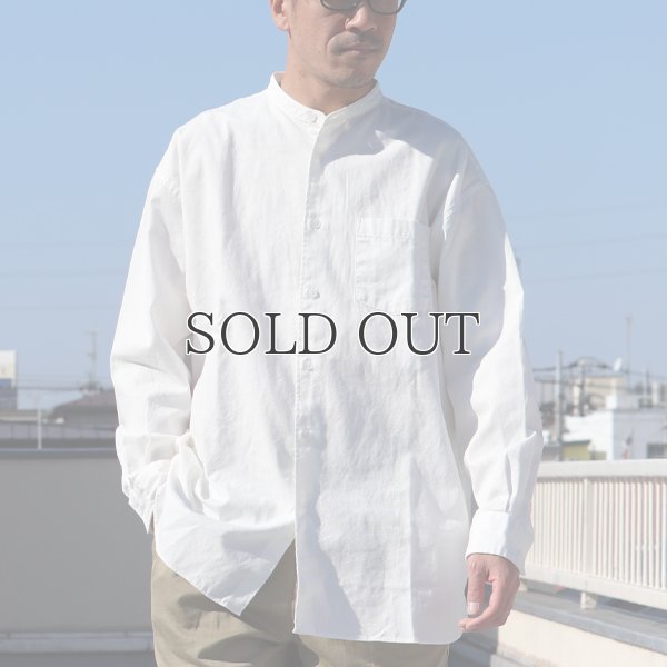 画像15: 6オンス オックスフォード バンドカラー L/S ボクシーシャツ【MADE IN JAPAN】『日本製』/ Upscape Audience