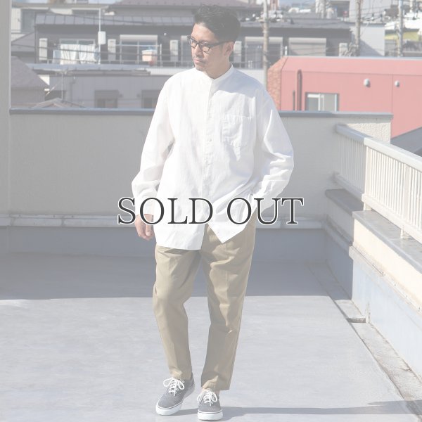 画像16: 6オンス オックスフォード バンドカラー L/S ボクシーシャツ【MADE IN JAPAN】『日本製』/ Upscape Audience