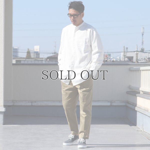 画像17: 6オンス オックスフォード バンドカラー L/S ボクシーシャツ【MADE IN JAPAN】『日本製』/ Upscape Audience