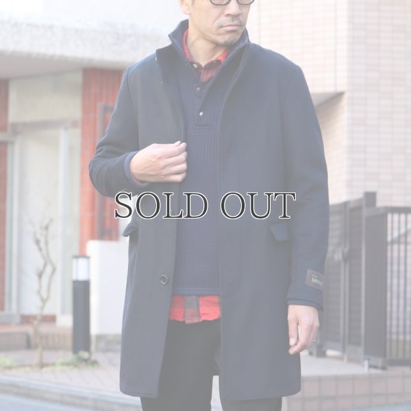 画像4: 550gイタリアNOBILIAビーバー比翼仕立てスタンドカラーコート / Audience