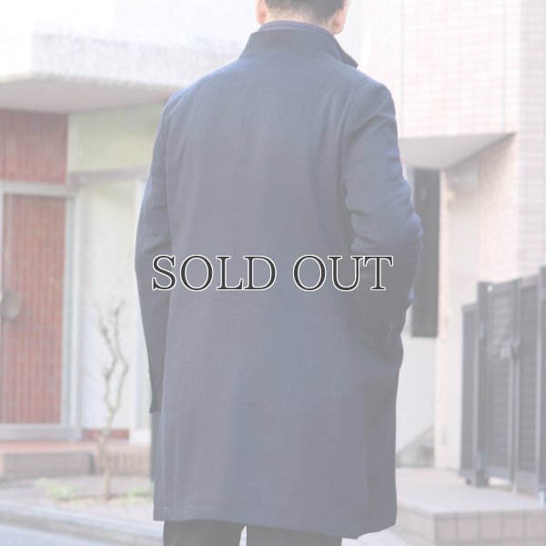 画像7: 550gイタリアNOBILIAビーバー比翼仕立てスタンドカラーコート / Audience