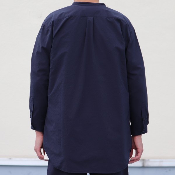 画像14: SOLOTEX(ソロテックス)DRY サッカーギンガム バンドカラー ツールポケ 9分袖シャツ【MADE IN JAPAN】『日本製』Upscape Audience