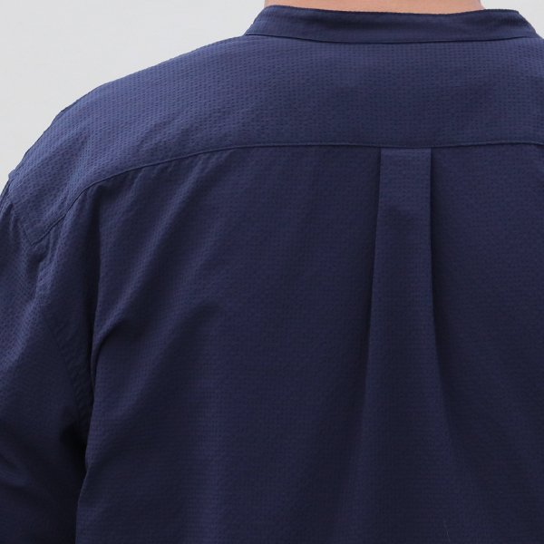 画像17: SOLOTEX(ソロテックス)DRY サッカーギンガム バンドカラー ツールポケ 9分袖シャツ【MADE IN JAPAN】『日本製』Upscape Audience