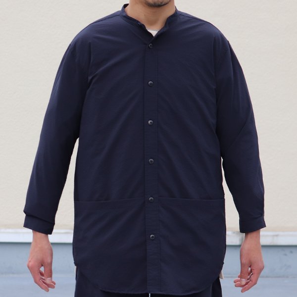 画像11: SOLOTEX(ソロテックス)DRY サッカーギンガム バンドカラー ツールポケ 9分袖シャツ【MADE IN JAPAN】『日本製』Upscape Audience