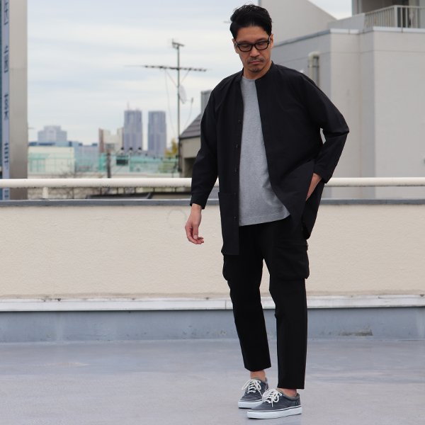 画像11: SOLOTEX(ソロテックス)DRY サッカーギンガム バンドカラー ツールポケ 9分袖シャツ【MADE IN JAPAN】『日本製』Upscape Audience
