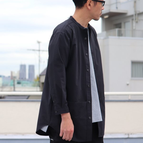 画像4: SOLOTEX(ソロテックス)DRY サッカーギンガム バンドカラー ツールポケ 9分袖シャツ【MADE IN JAPAN】『日本製』Upscape Audience