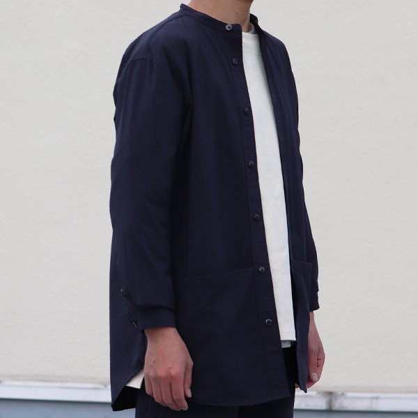 画像15: SOLOTEX(ソロテックス)DRY サッカーギンガム バンドカラー ツールポケ 9分袖シャツ【MADE IN JAPAN】『日本製』Upscape Audience