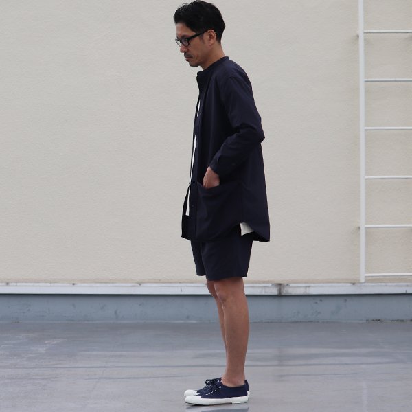 画像6: SOLOTEX(ソロテックス)DRY サッカーギンガム バンドカラー ツールポケ 9分袖シャツ【MADE IN JAPAN】『日本製』Upscape Audience